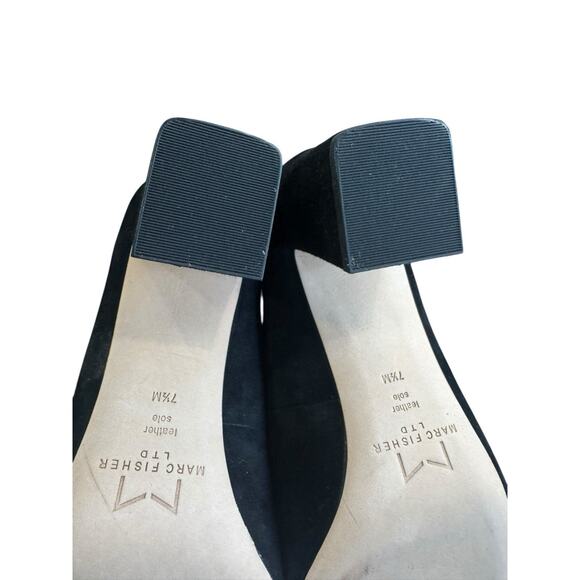 Marc Fisher Womens ZALA Black Suede Pointy Toe Pumps NEW Size 7.5 - Picture 6 of 13